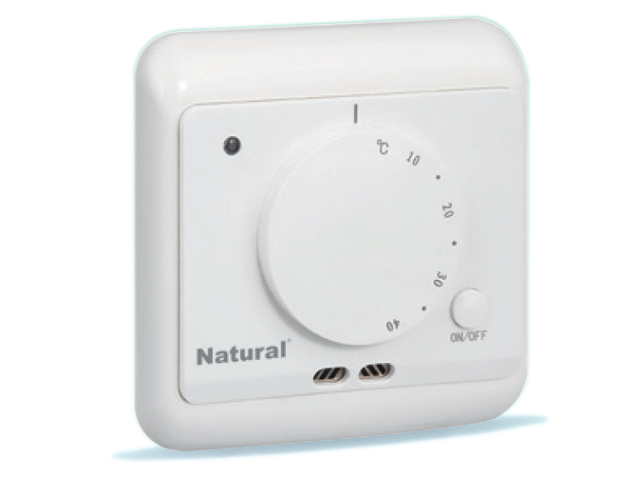Терморегулятор комнатный NTL 509A встр датчик воздуха белый (3,5 КВт)